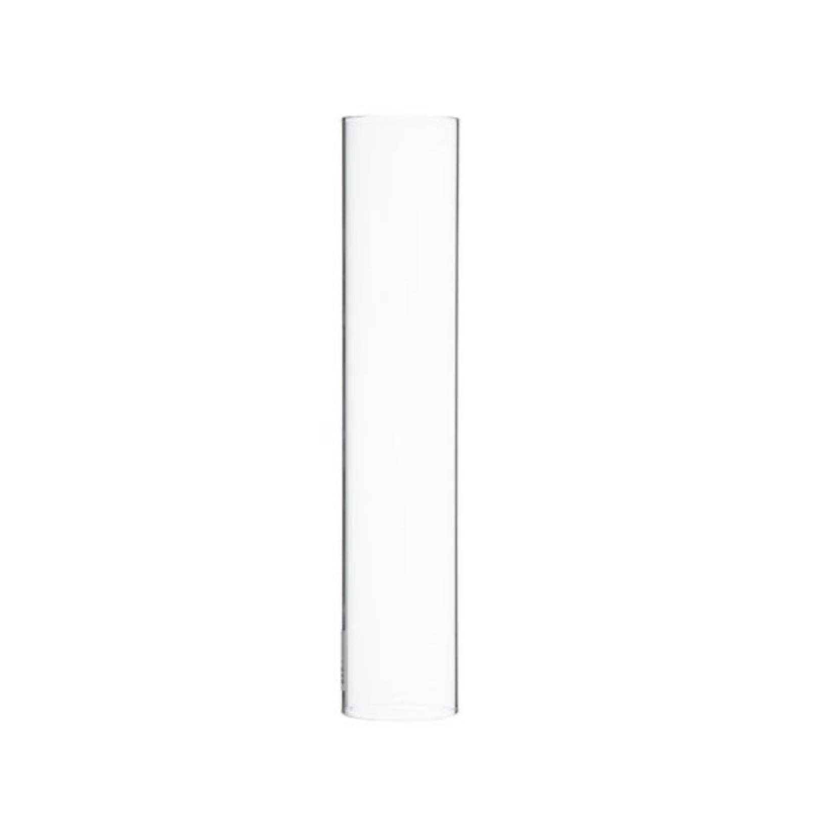 10"H X 3" GLASS CHIMNEY TUBE (OPEN AT THE BOTTOM AND THE TOP)