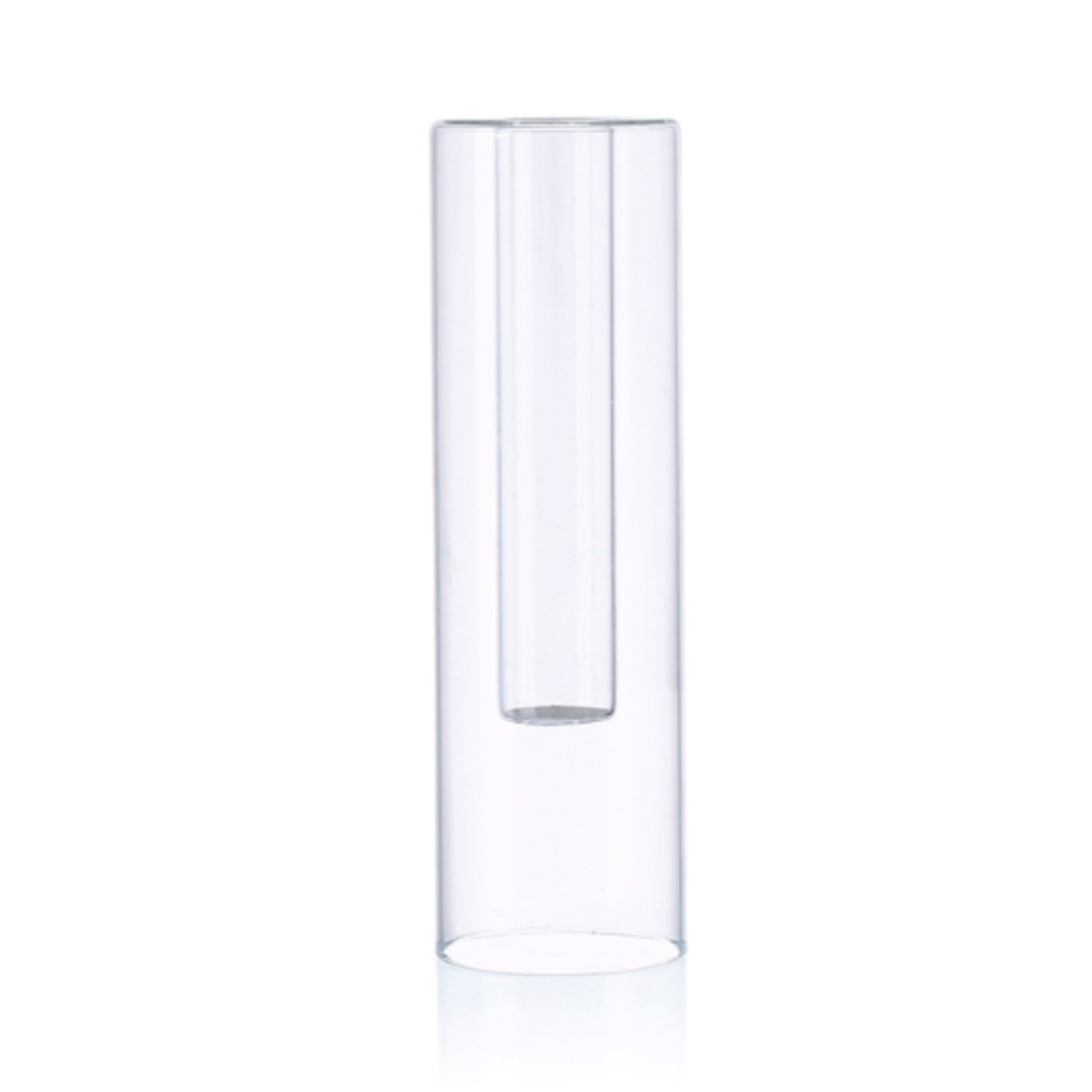 50% off was $9.50 now $4.75. 8”H X 2.5” GLASS BUDVASE/ CANDLE HOLDER