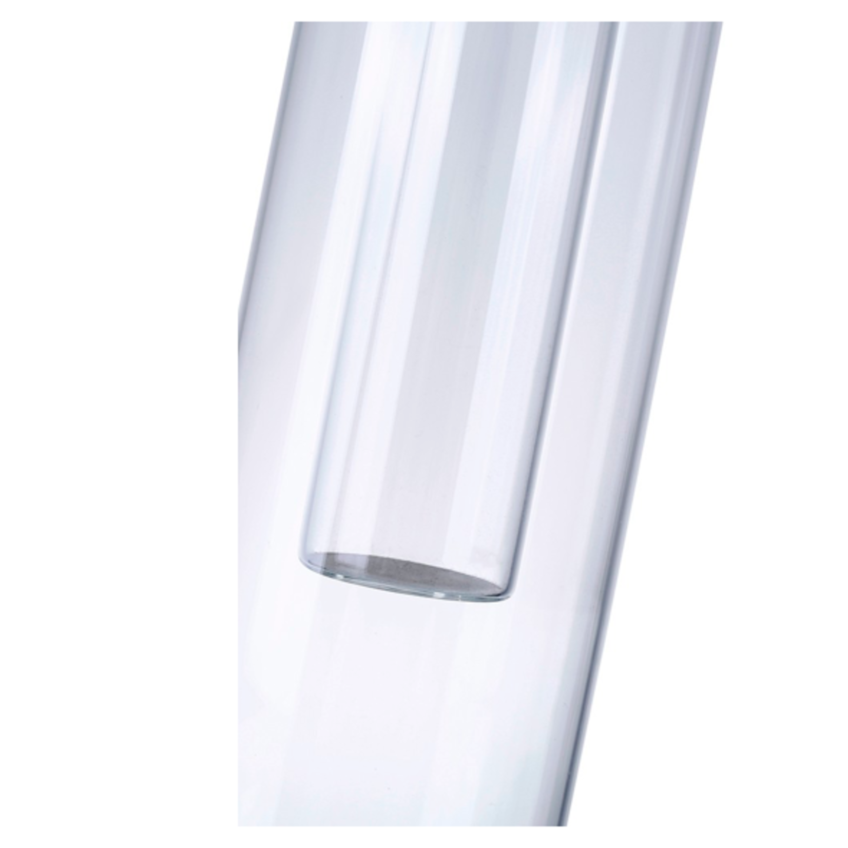 50% off was $9.50 now $4.75. 8”H X 2.5” GLASS BUDVASE/ CANDLE HOLDER