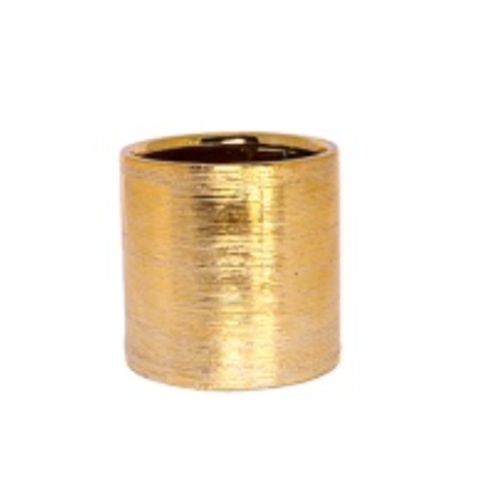 8” X 8” GOLD CERAMIC ETCH CYLINDER
