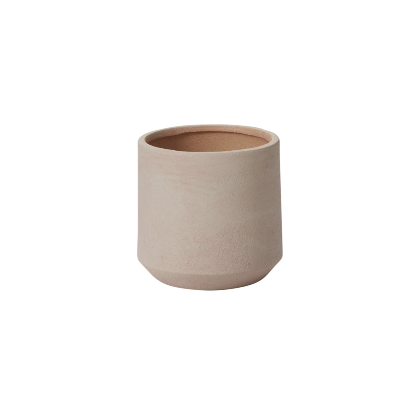 5”H X 5.25” LIGHT PINK CERAMIC LUCIANA POT SINGLE
