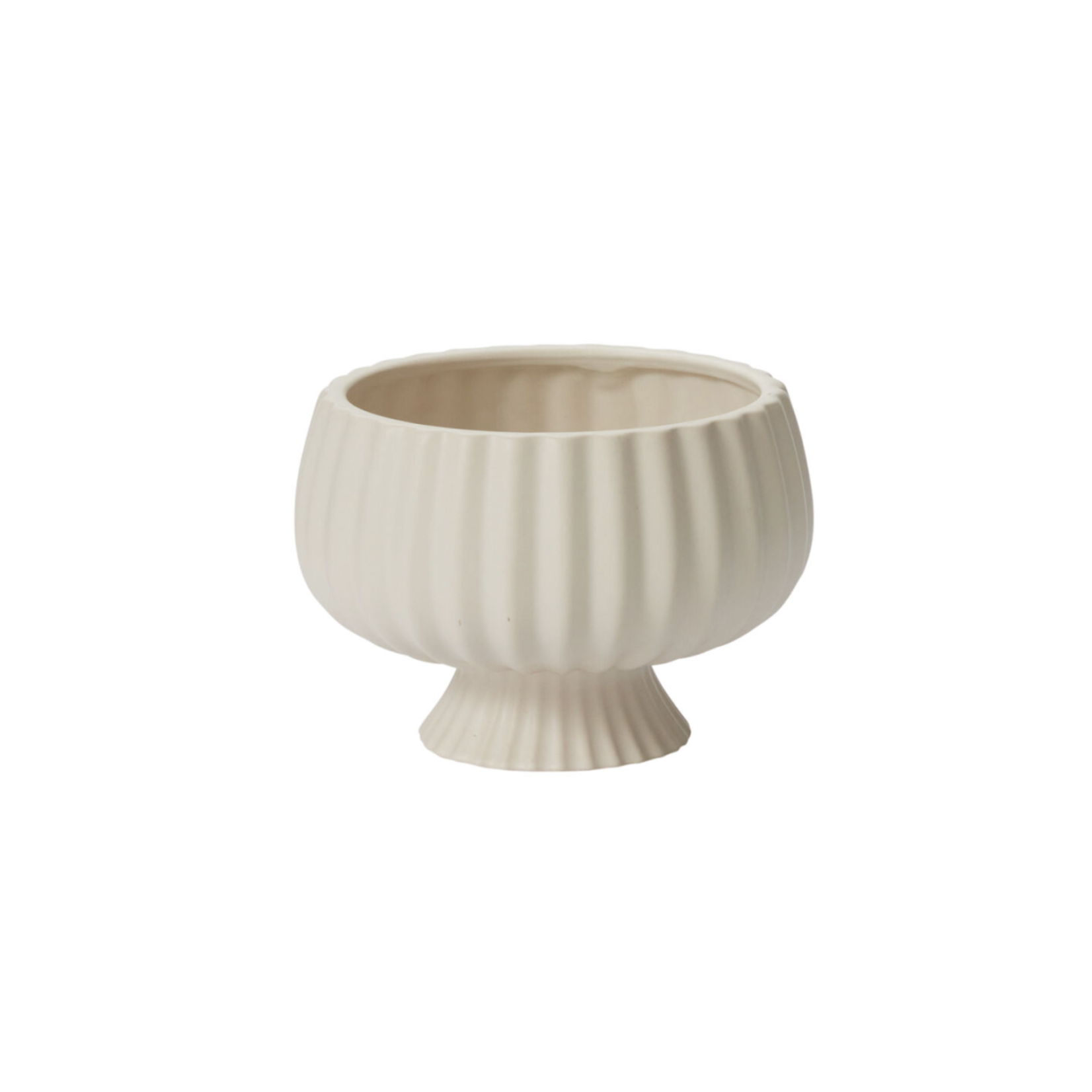 MATTE CERAMIC SONATA VASE PINK OR WHITE