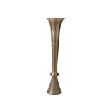 57.25”H X 14” GOLD METAL URN TENOR VASE
