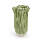 11.5”H X 6.75” GREENRIBED  CERAMIC ELEGANCE CASCADE