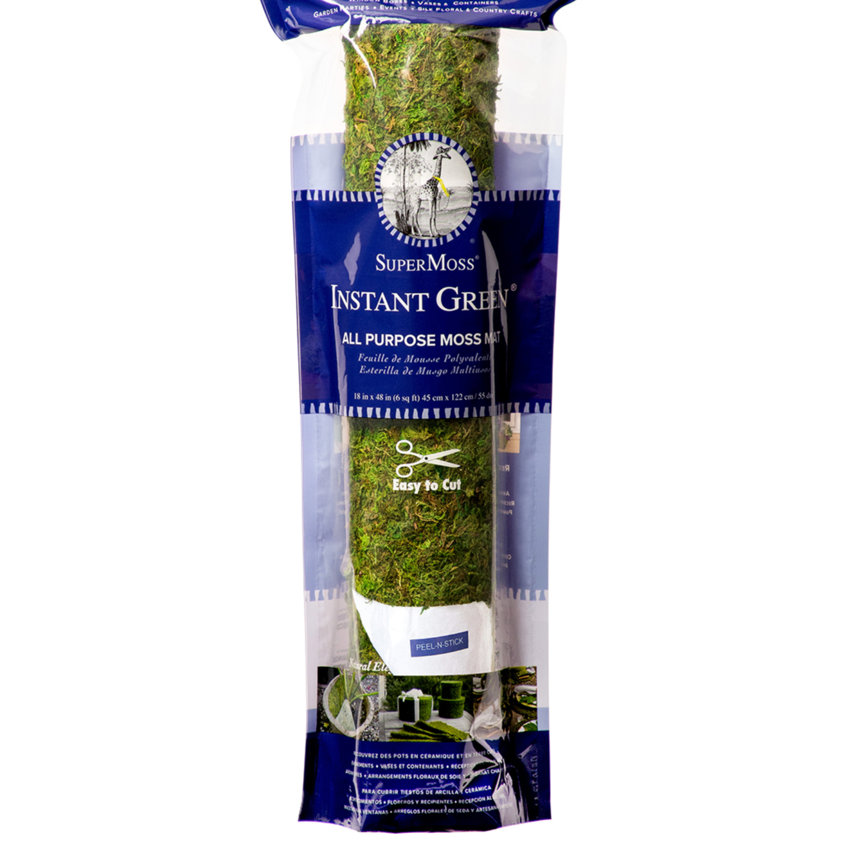 48"long x 18" MOSS MAT WITH ADHESIVE ON BACK