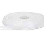 3/8" X 50 YARDS WHITE DOUBLE FACE RIBBON, NO DISCOUNT