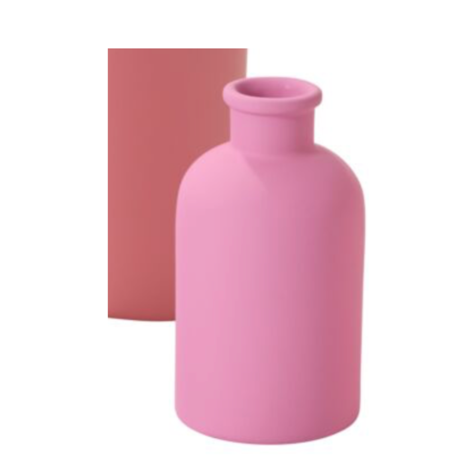 4.75”H X 2.5” HOT PINK CERAMIC GLADIOLUS BUDVASE,