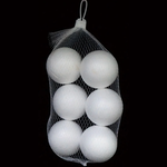 6 COUNT 2.8" STYROFOAM BALLS
