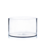 6"H X 10" LOW GLASS CYLINDER VASE