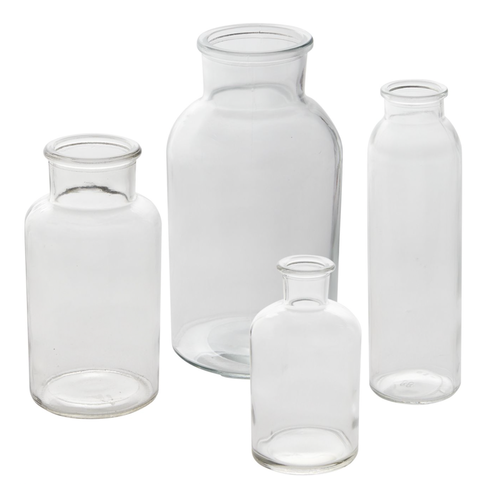 GLASS BILLIE BOTTLE BUDVASE