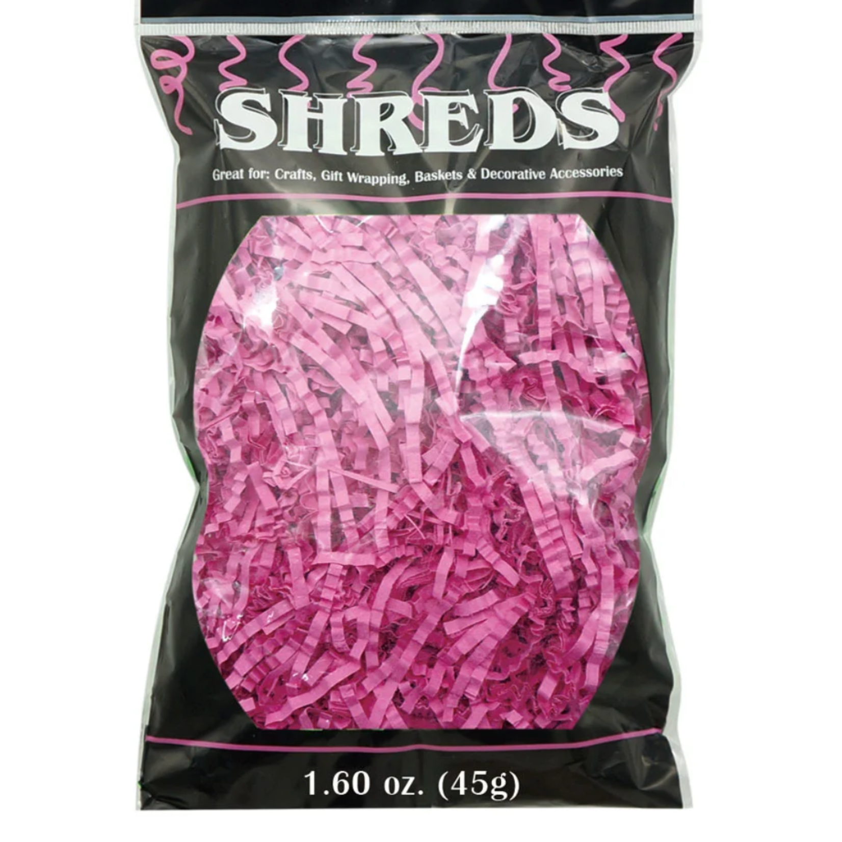 PINK CRINKLE PAPER SHRED, NO DISCOUNT