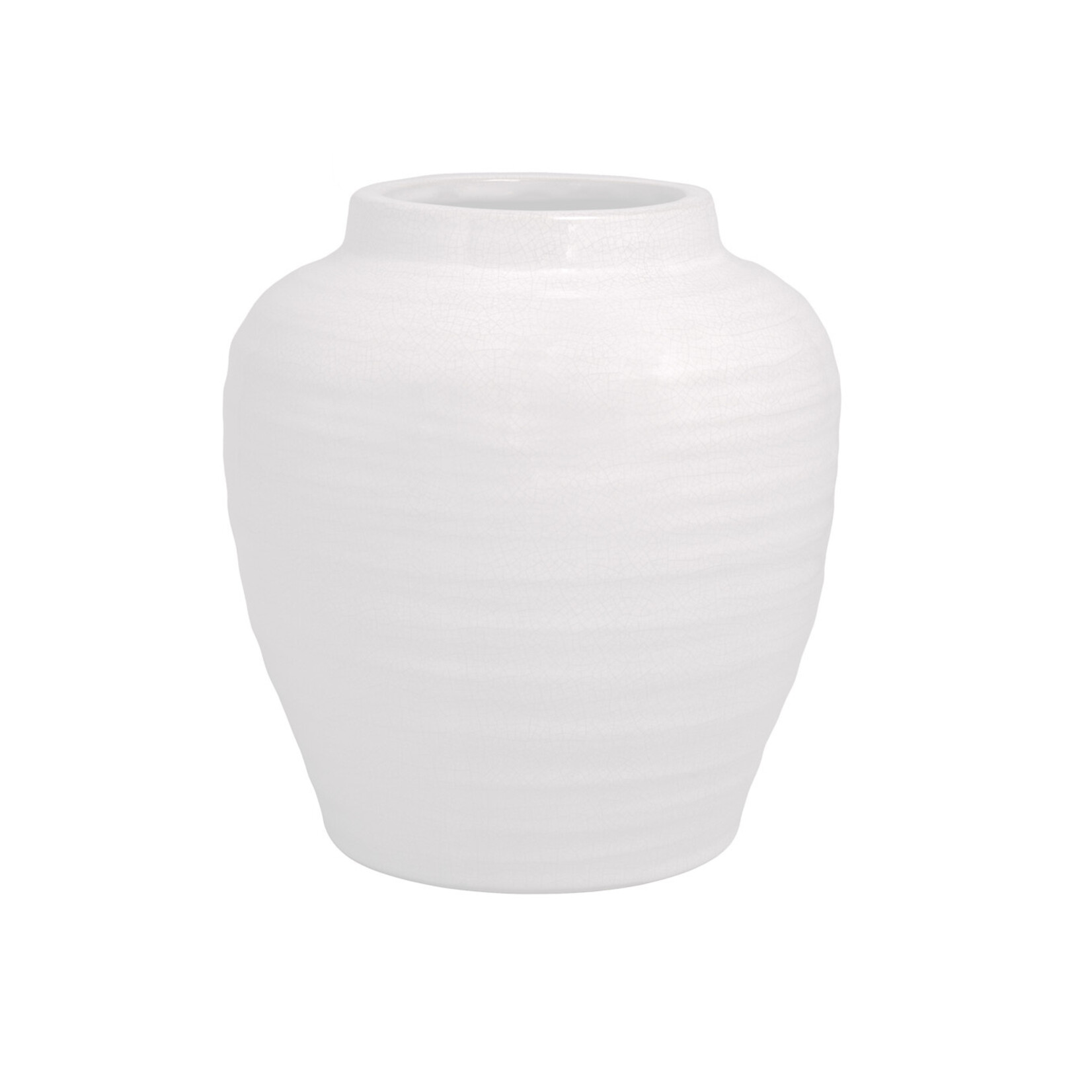 10.75”H X 10” WHITE CERAMIC URN