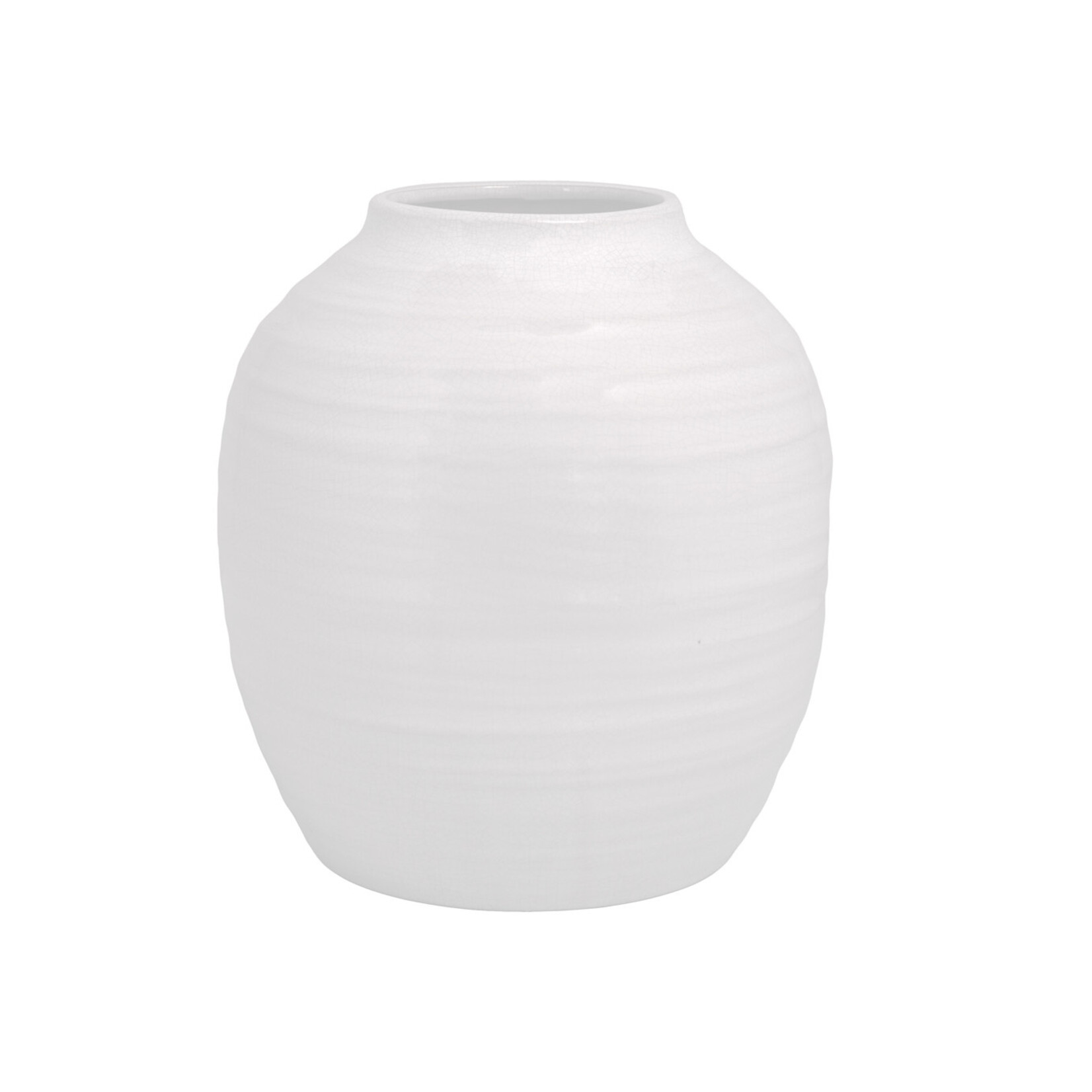 11.5”H X 10.75” WHITE CERAMIC URN