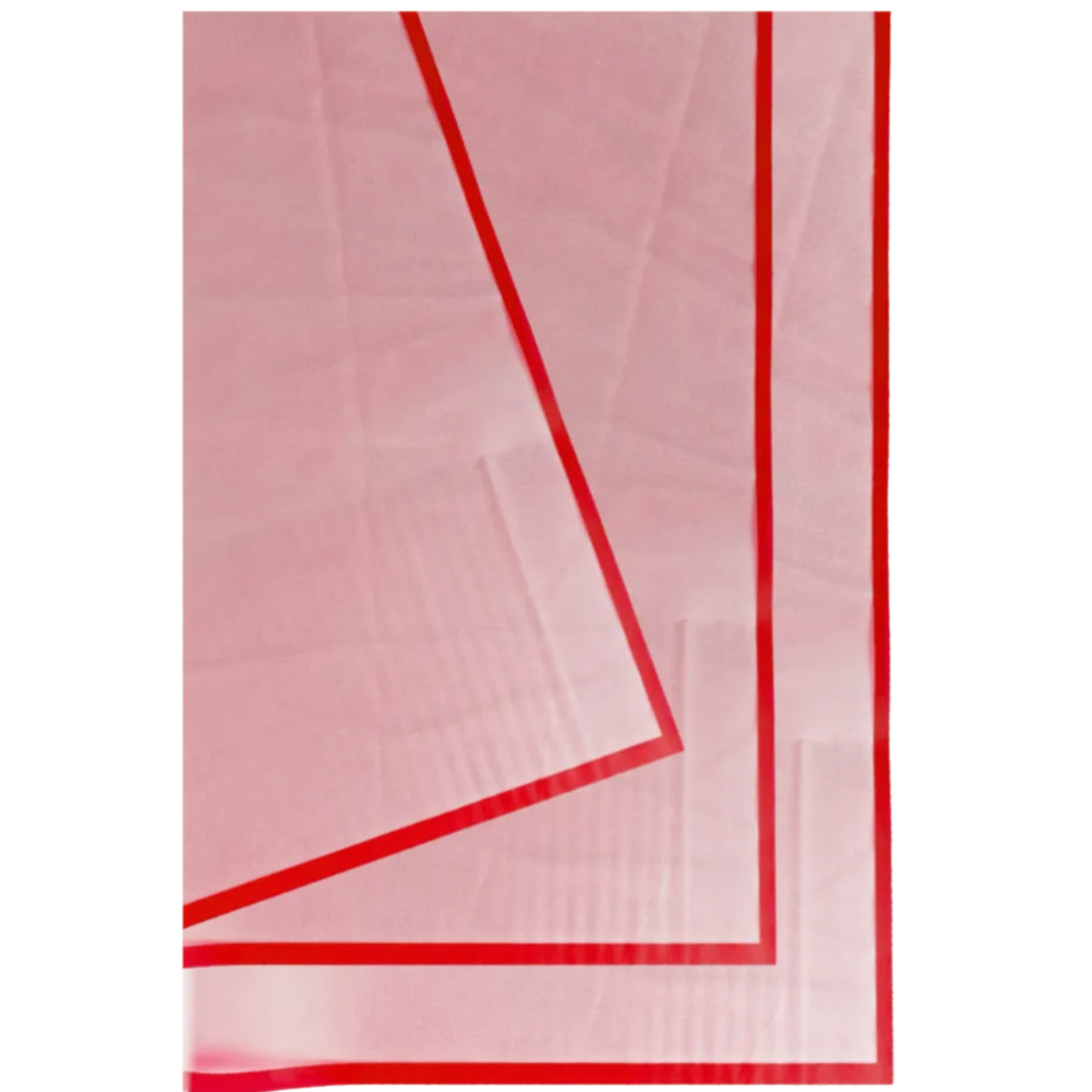 22.5" x 22.5" RED FLOWER PAPER, 20 SHEETS