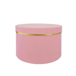 7.5" x 7.5" x 5.25" PINK ROUND GIFT BOX, SMALL, REG $5.99 N.D.