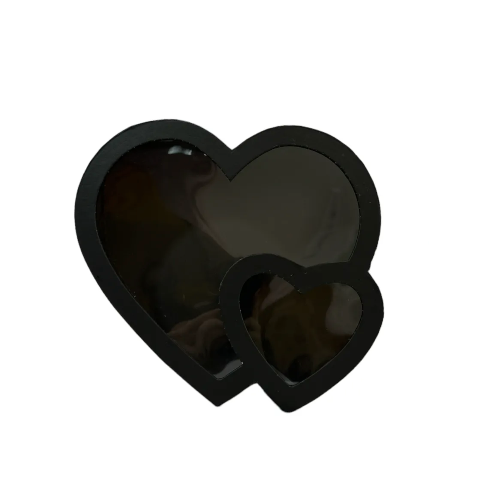 BLACK DOUBLE HEART BOX WITH LID, reg $12.99