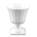 7"h x 5.5" WHITE SMALL CLASSIC URN