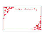 HAPPY VALENTINE'S DAY CAPRI CARD, HEARTS IN TWO CORNERS
