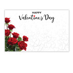 HAPPY VALENTINE'S DAY CAPRI CARD, RED ROSE BOUQUET