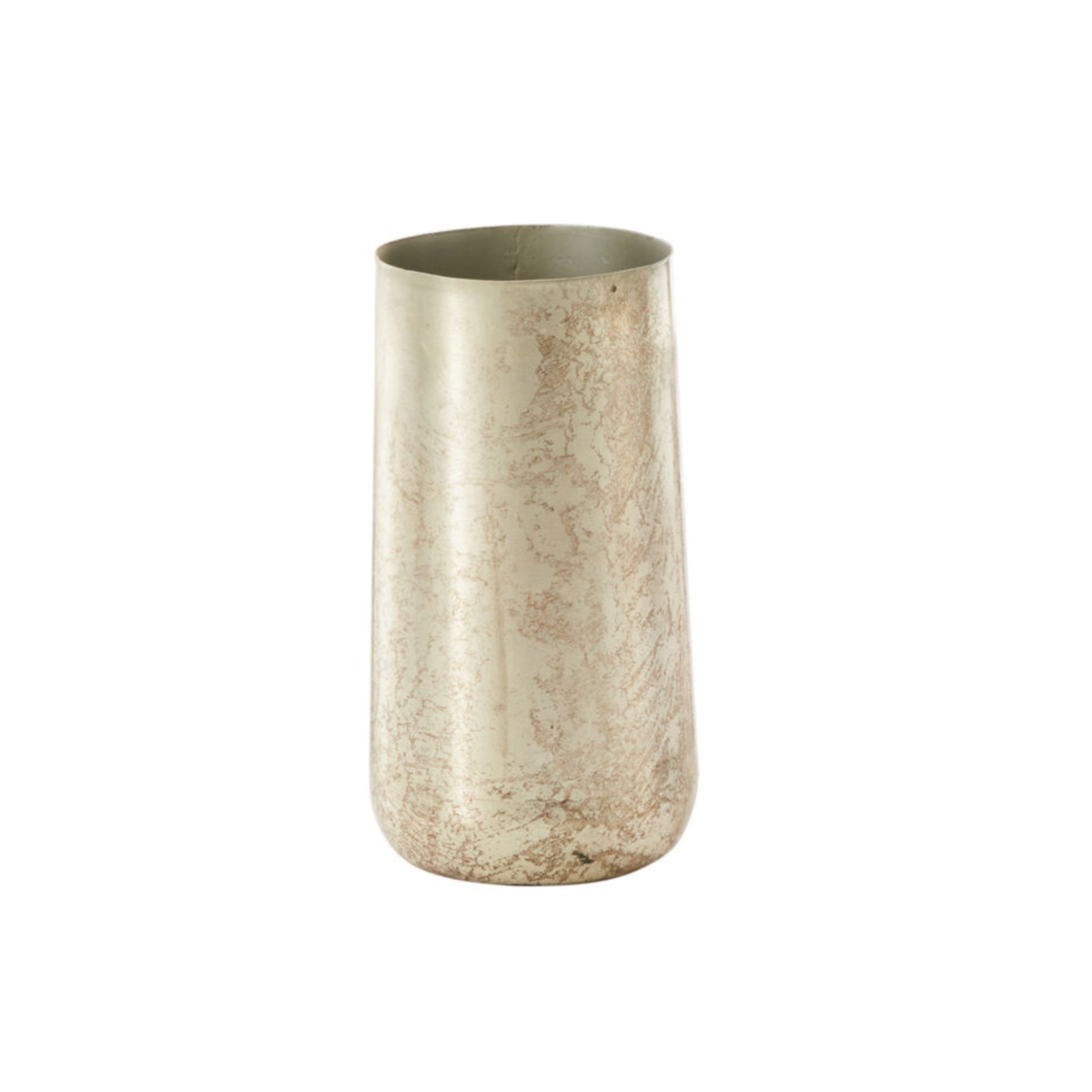 6.5”H X 3.5” SILVER METAL NORWICH VASE