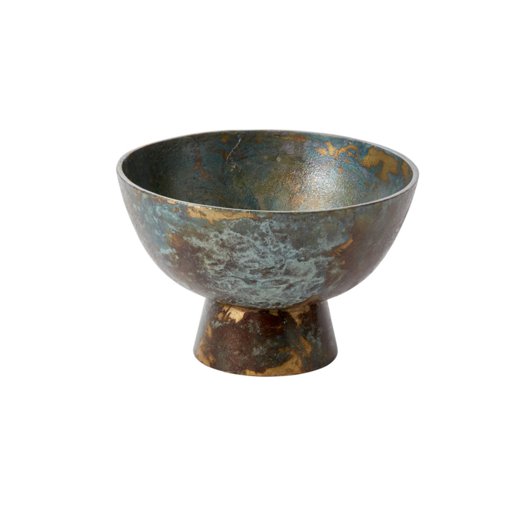 6”H X 9” BRONZE METAL EDINBURGH COMPOTE