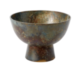 8”H X 11.5” BRONZE METAL EDINBURGH COMPOTE