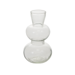 5.75”H X 3” FLUTED JADEN GLASS BUDVASE
