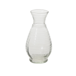 5.75”H X 2.75” FLUTED JADEN GLASS BUDVASE
