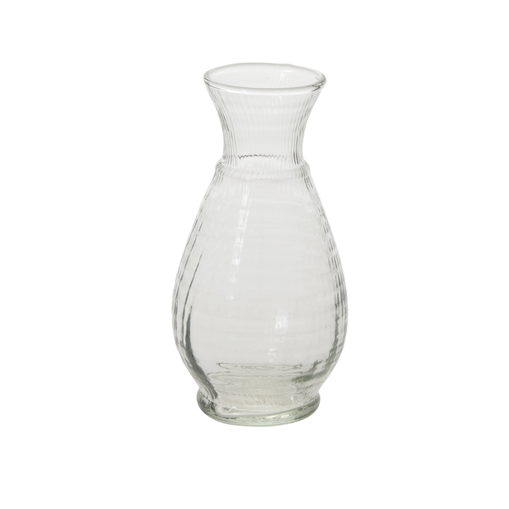 5.75”H X 2.75” FLUTED JADEN GLASS BUDVASE