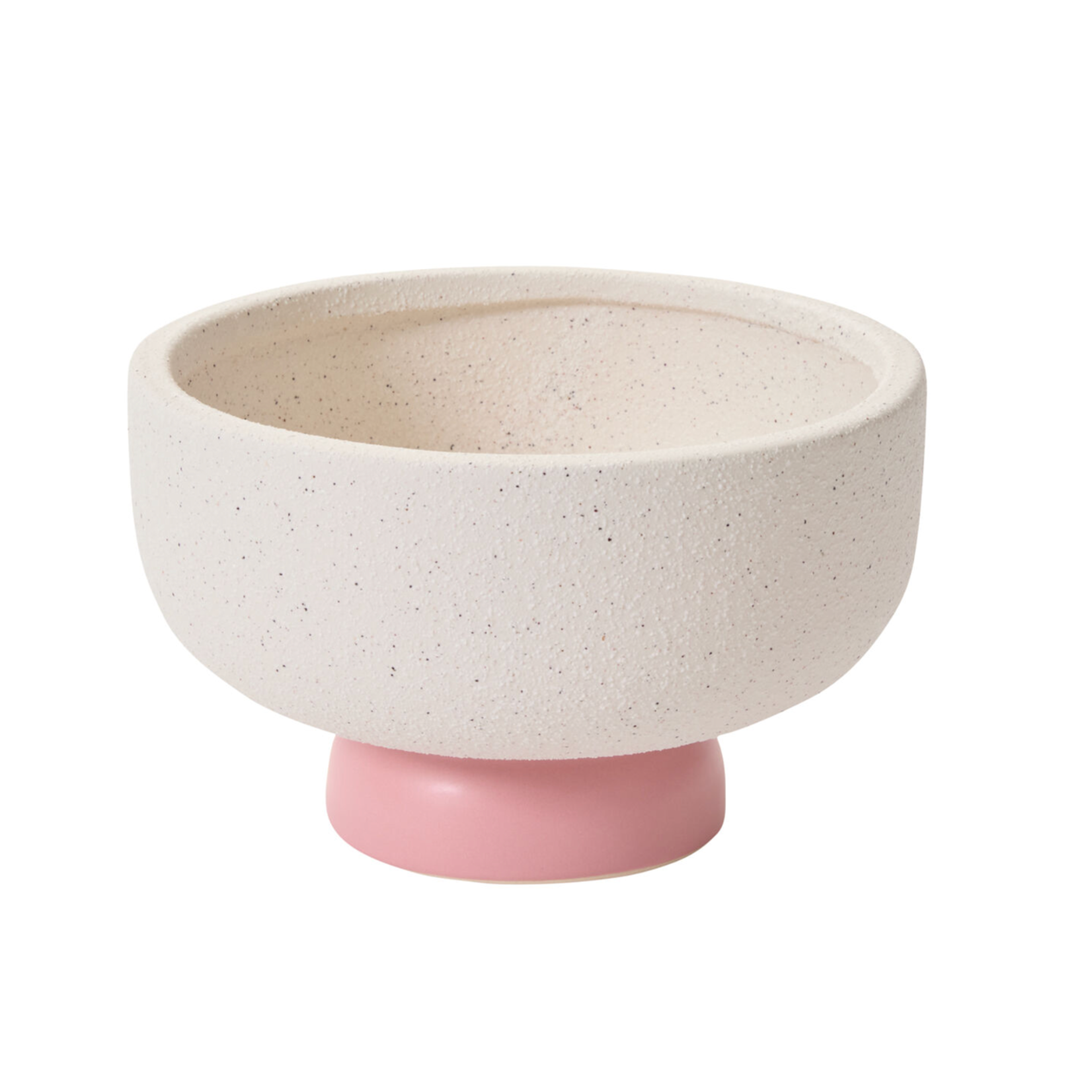 5”H X 8.25”  AND WHITE CERAMIC VALERIA VASE