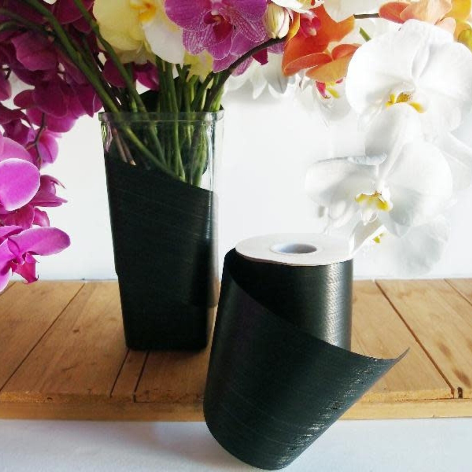 4 1/4" BLACK RIBBON LEAF/ ASPIDISTRA, reg $16.99