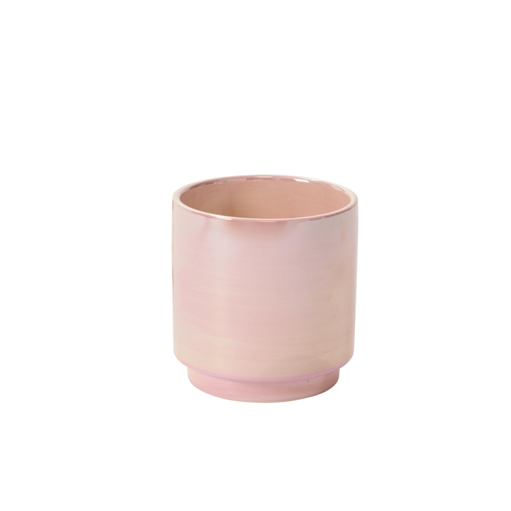 5” X 5” PINK CERAMIC PASSION POT VASE
