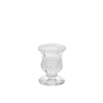 2.5”H X 2” GLASS BELLAMY TAPER CANDLEHOLDER
