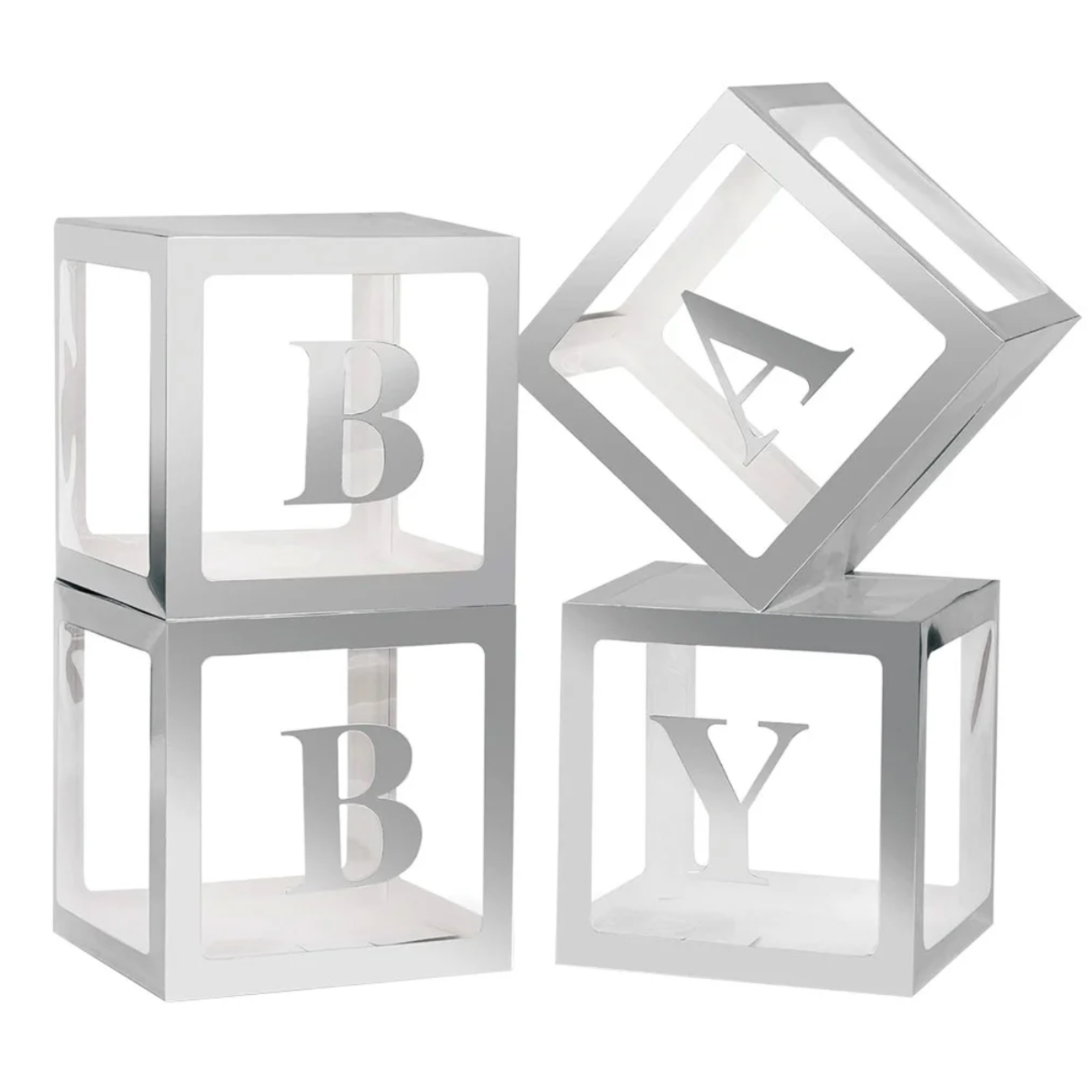 4 PIECE BALLOON BLOCK SILVER N D