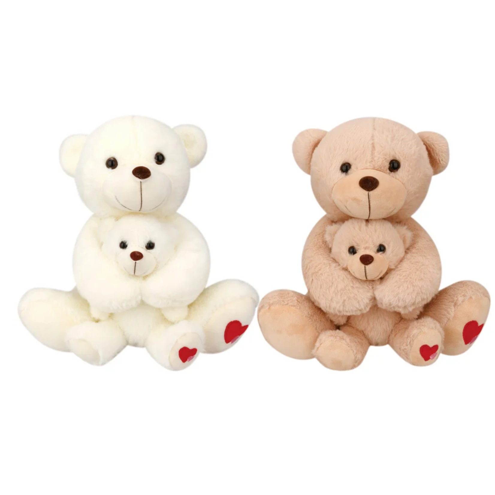 12" PLUSH BEAR MOM WITH BABY ND (price per each, box has assortment)