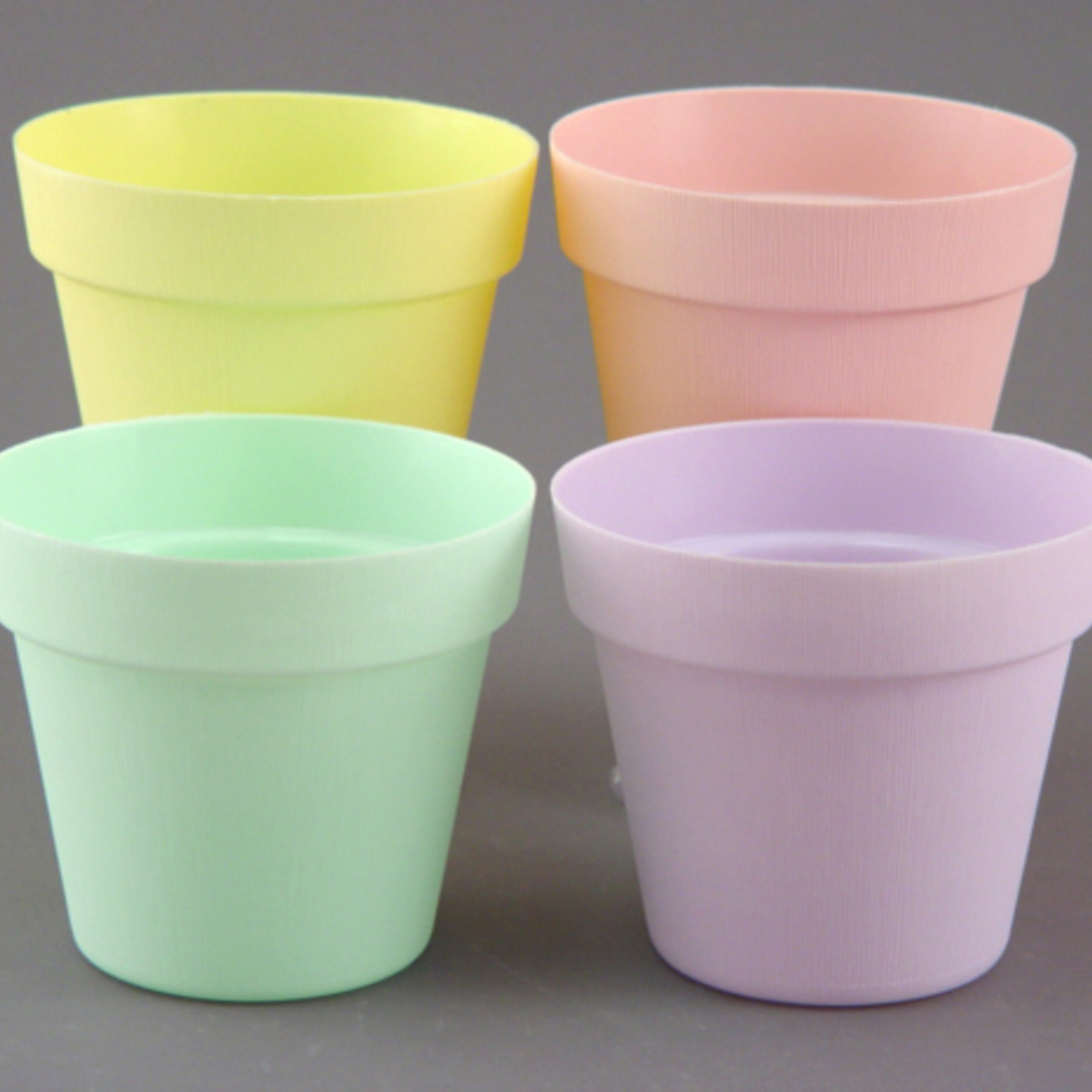 6.5"h x 7"d  Pot Cover SOFT TONE(60) assorted colors per box