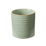 4.5” X 4.5 GREEN CERAMIC CYLINDER ROUX POT