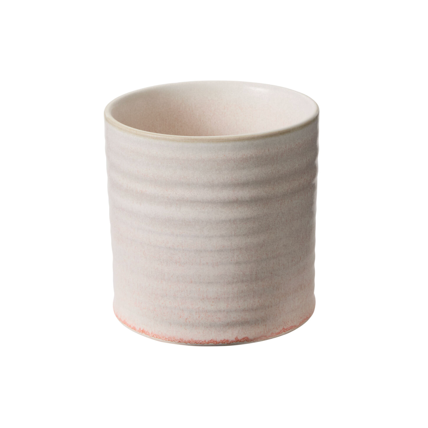 4.5” X 4.5 LIGHT-PINK CERAMIC CYLINDER ROUX POT