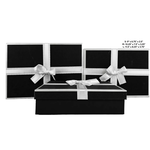 RECTANGULAR GIFT BOX W BOW, LARGE,  ND