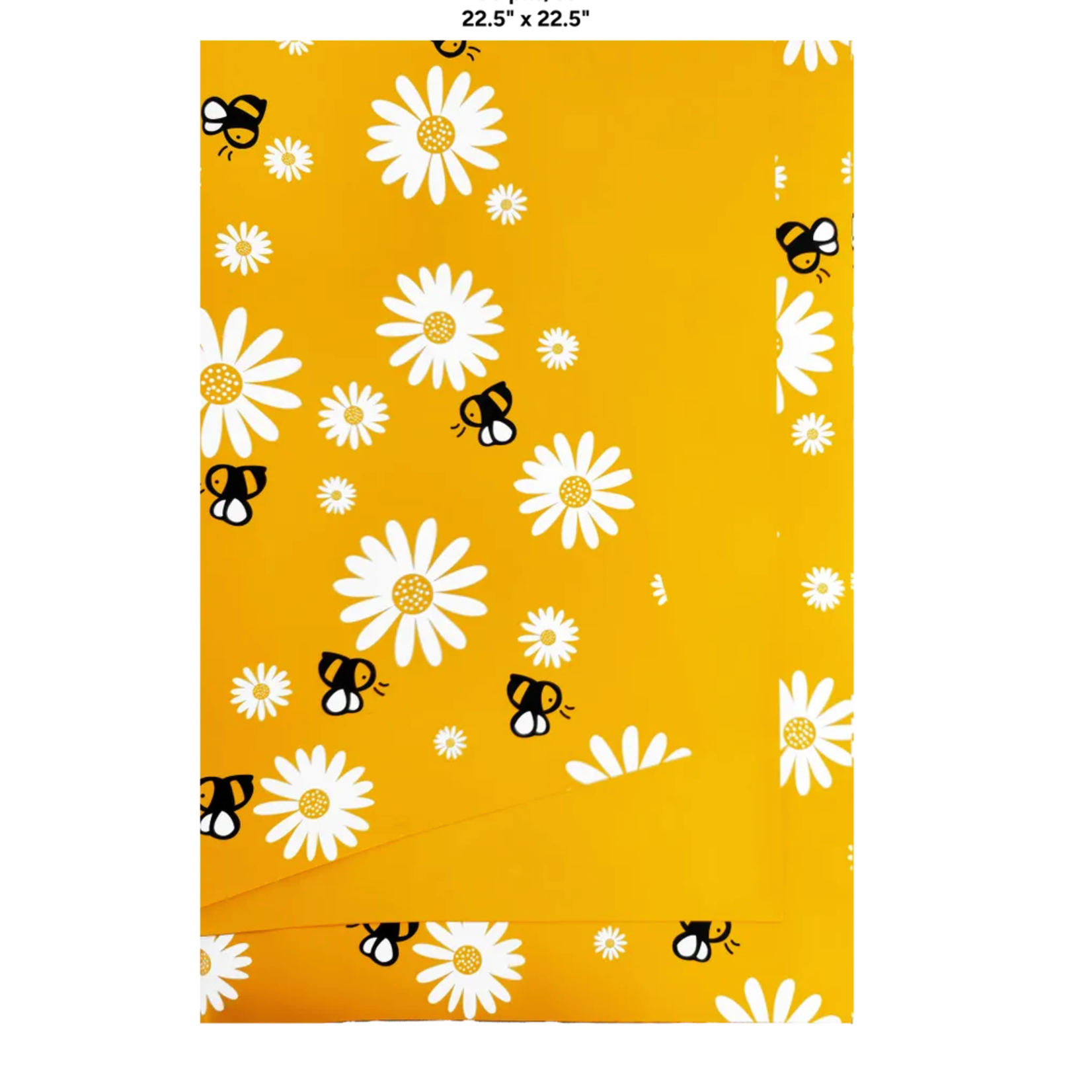 22.5" x 22.5" ORANGE BEES FLOWER PAPER 20pk