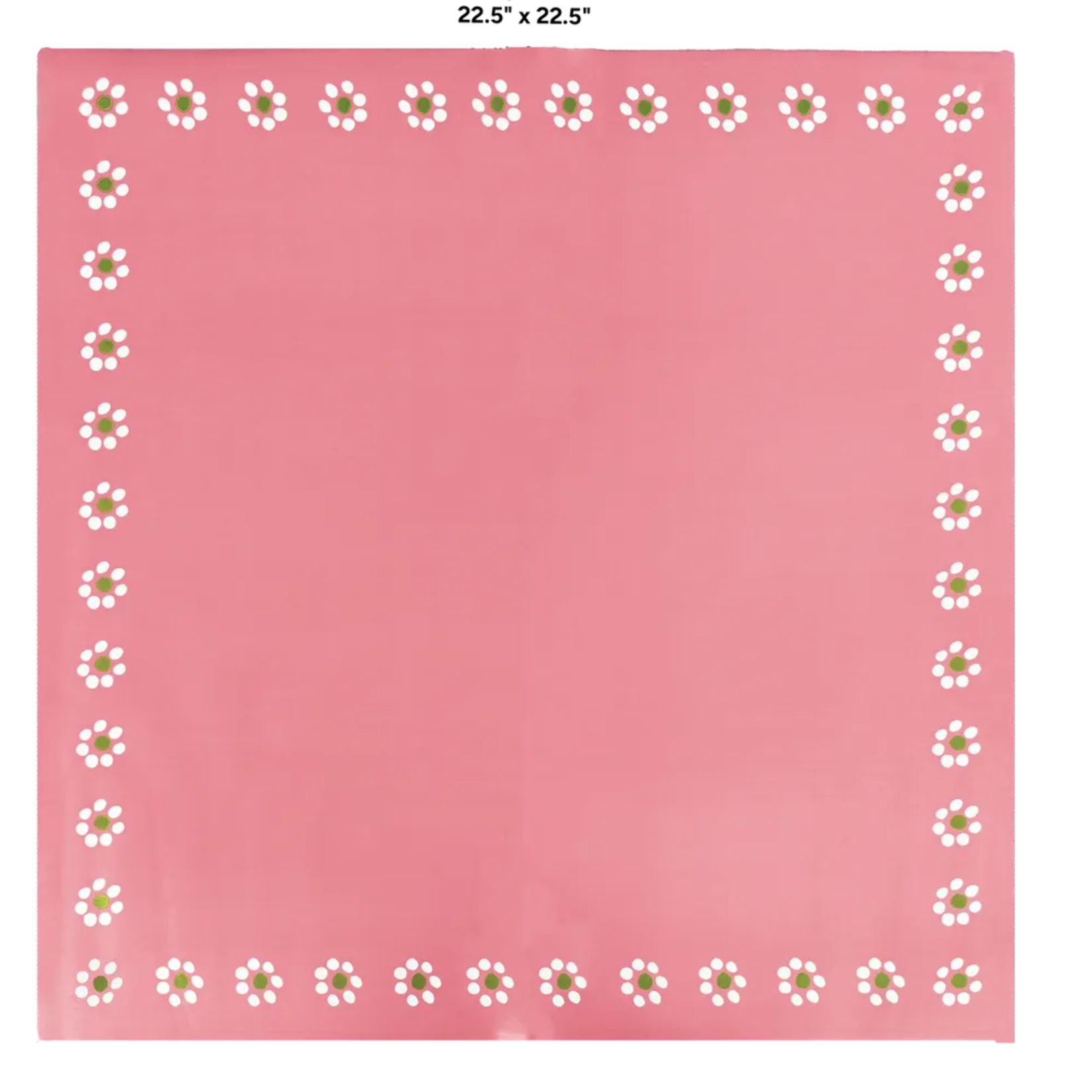 22.5" x 22.5" PINK FLOWER PAPER 20pk