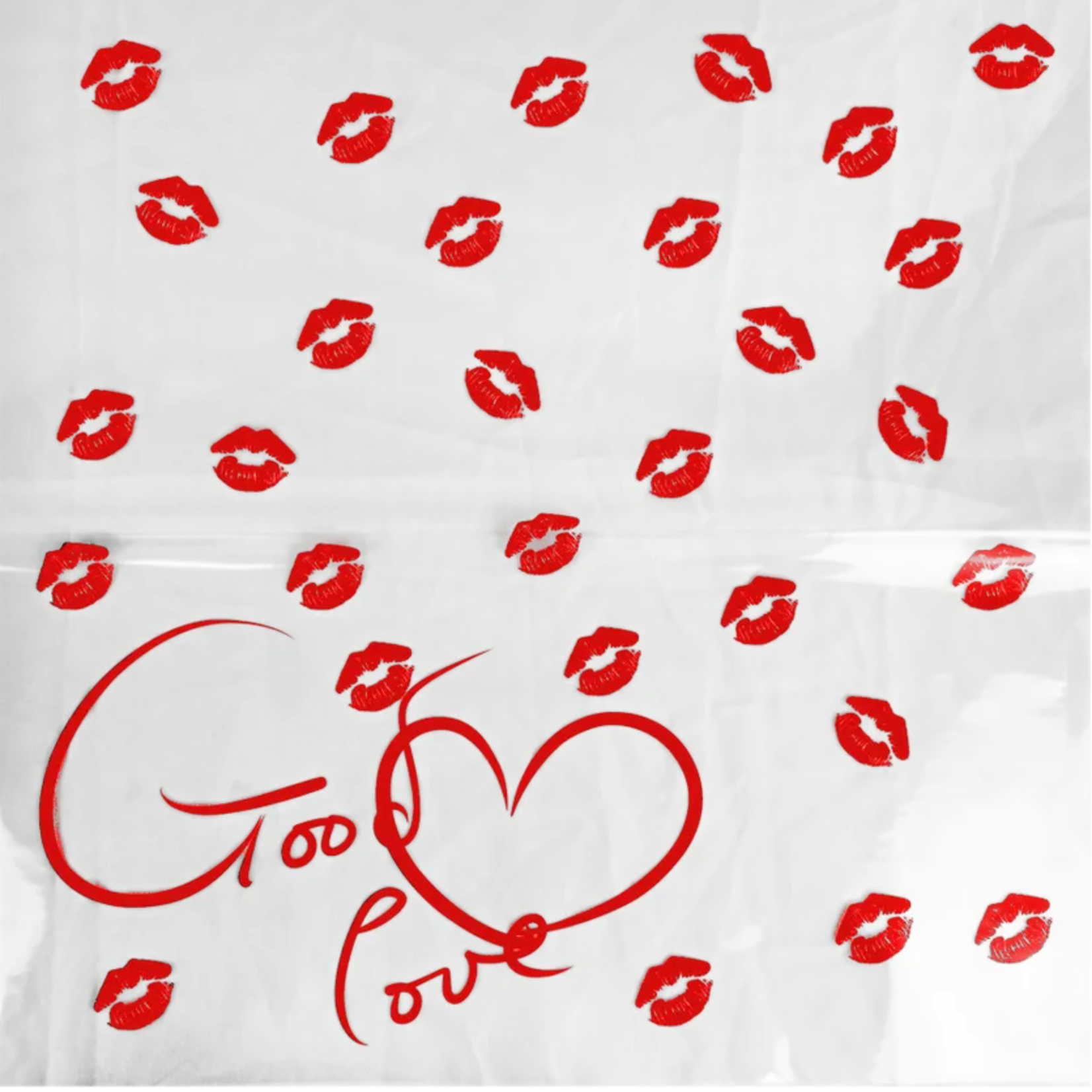 22.5" x 22.5" RED SMOOCH FLOWER PAPER 20pk  ND
