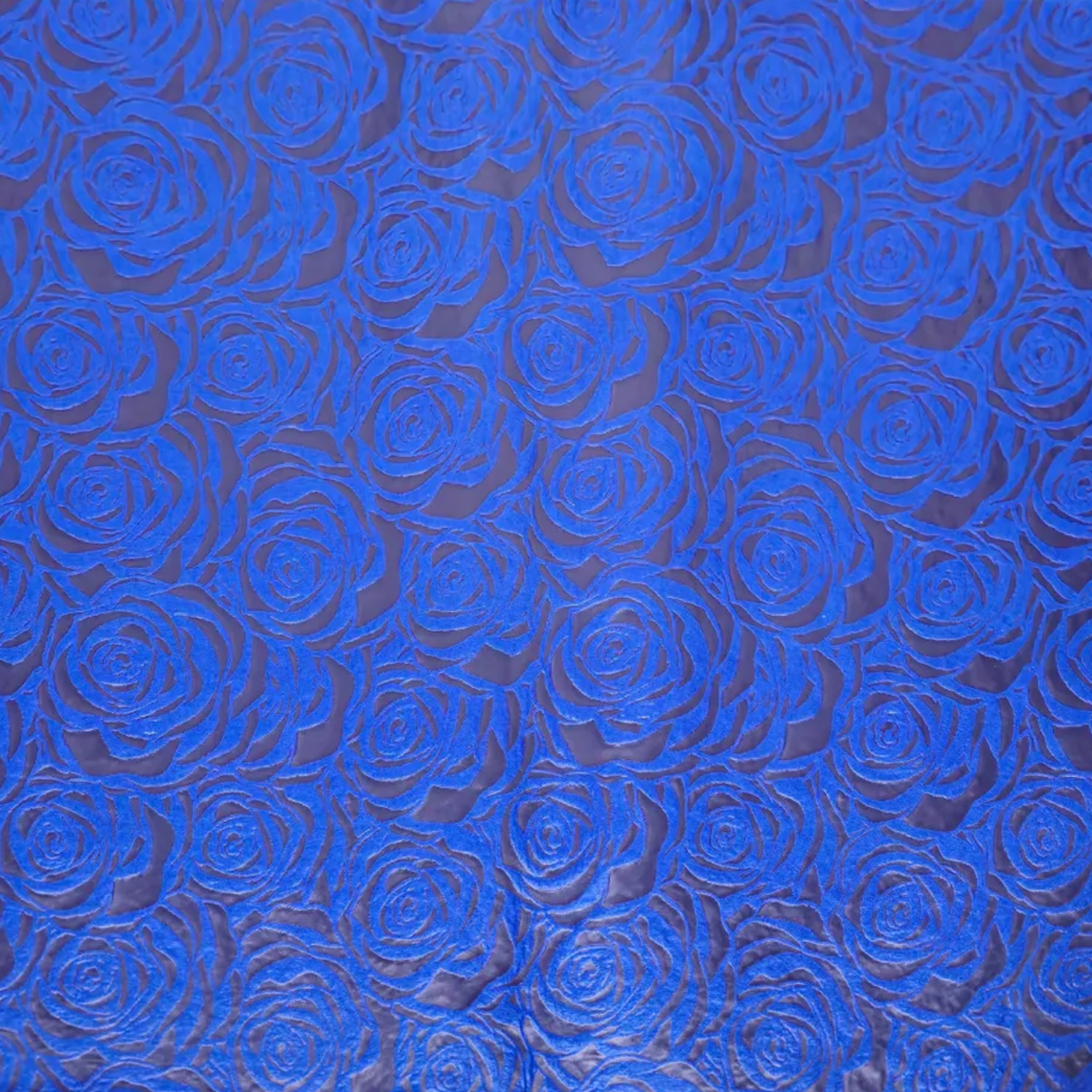 22.5" X 21" ROYAL BLUE VELVET ROSE FLORAL WRAPPING PAPER 20PK ND