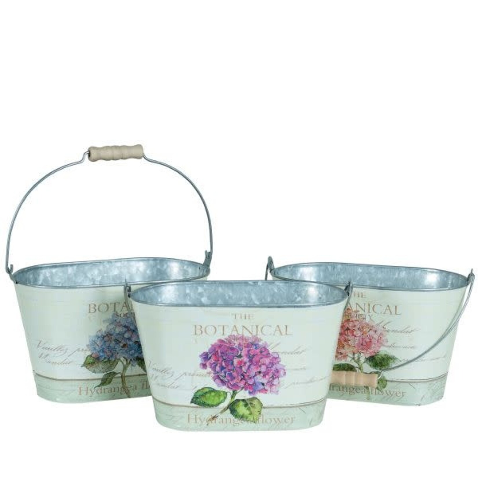 5"H X 8.5" OVAL METAL GALVANIZED CONTAINER (price per each, box has asst.)
