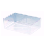 HALF BRICK 1.75" X 6" X 4" CLEAR PLASTIC TRAY