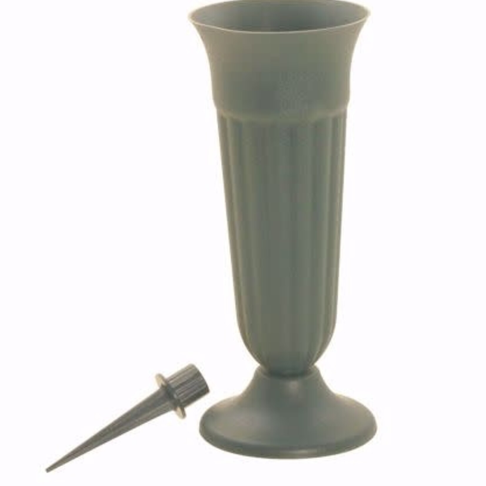 8.5"H X 4" Memorial Vase (Removable Base & Pick 3.75")