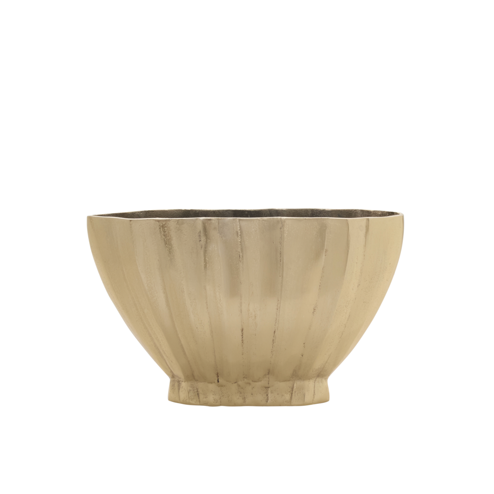 10”H X 3.5” X 16” GOLD METAL VIVIEN VASE