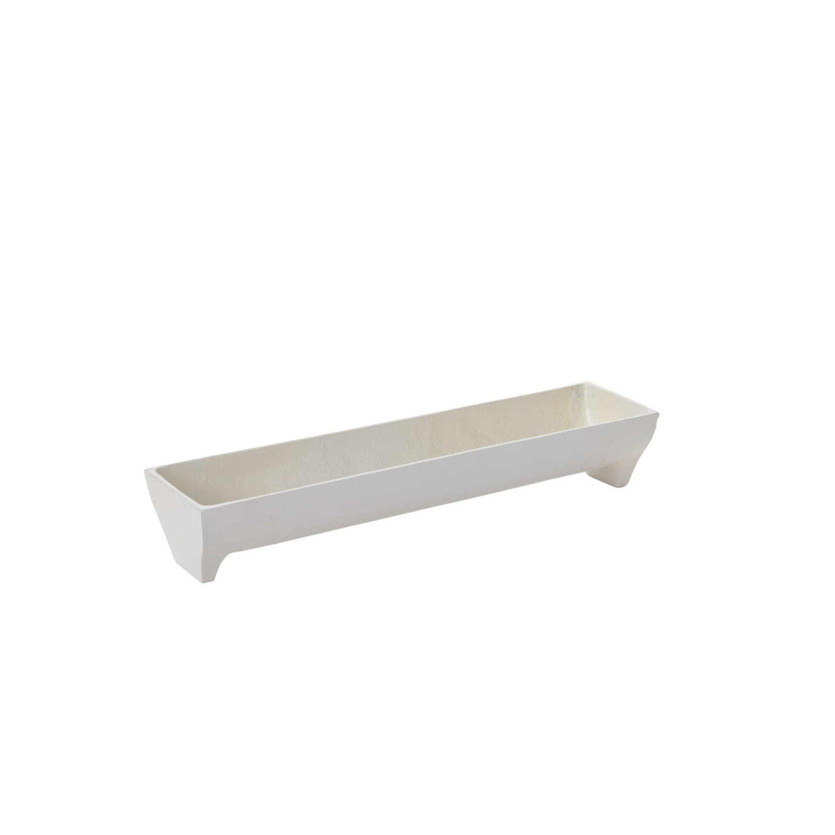 3”H X 4” X 17.5”L WHITE METAL EDISON TRAY