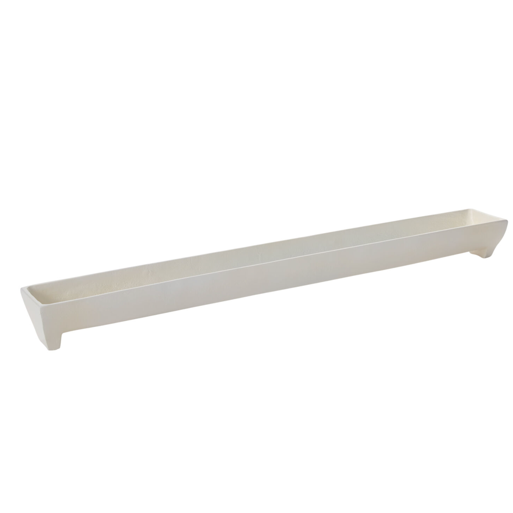 3.5”H X 4” X 34.5”L WHITE METAL EDISON TRAY