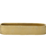 5”H X 6” X 24”L GOLD METAL BLAZE TROUGH